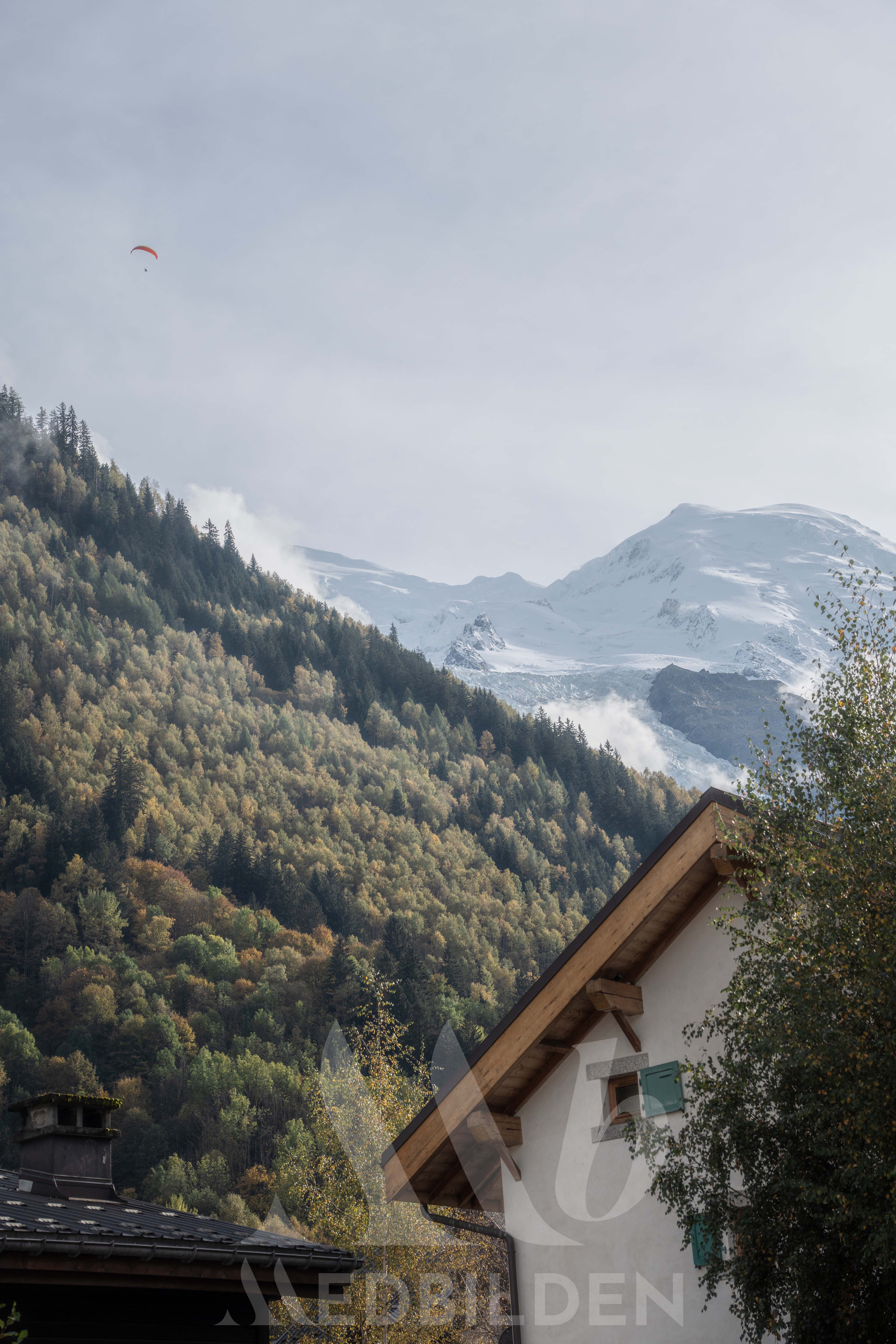 Chamonix France paraglider